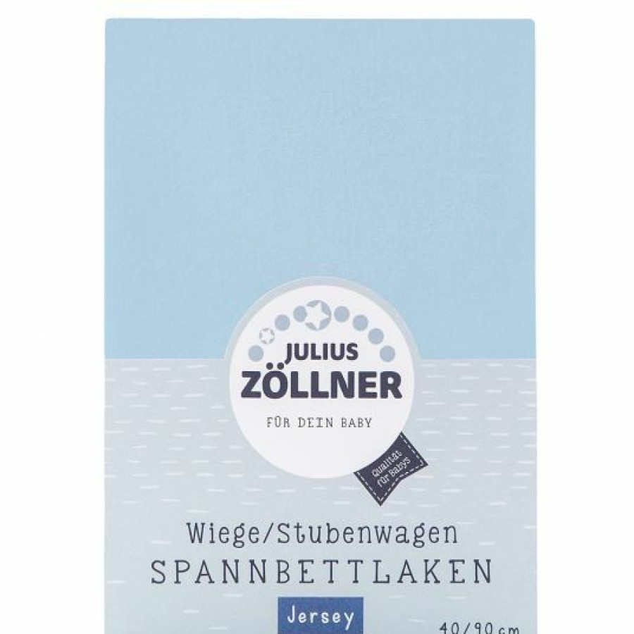 * Julius Zollner Spannbetttuch Fur Kleine Matratzen 40 X 90 Cm Hellblau