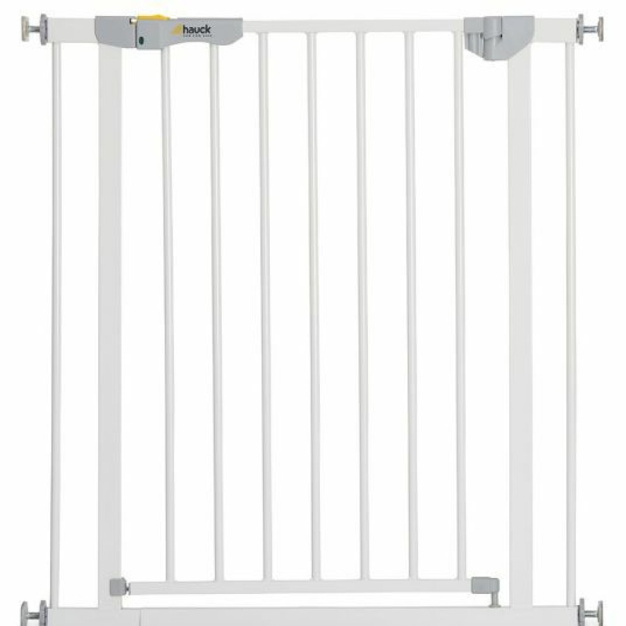 * Hauck Turschutzgitter Autoclose N Stop 2 (75 Bis 80 Cm) Selbstschliesend, Ohne Bohren White